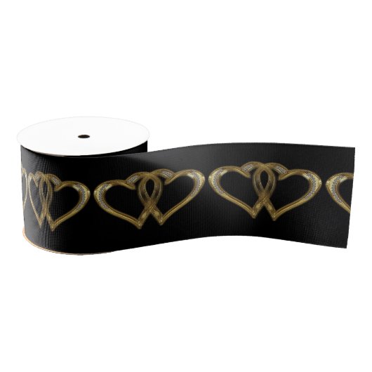 Golden Wedding Jubileum Ribbon Grosgrain Lint (Spoel)