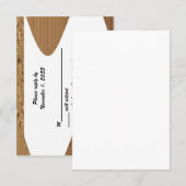 Golden Wedding Jubileum RSVP-kaarten RSVP Kaartje (Voorkant / Achterkant)