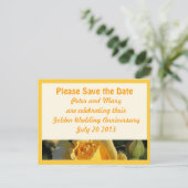 Golden Wedding Jubileum Save the Date Aankondigingskaart (Staand voorkant)