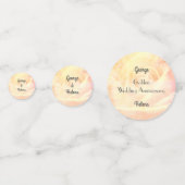 Golden Wedding Jubileum tafel Confetti (Voorkanten)