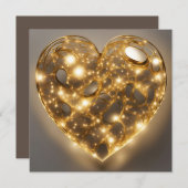 Golden Wedding Jubileum Uitnodiging (Voorkant / Achterkant)