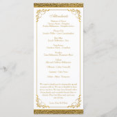 Golden Wedding Jubileum Vow Renewal Programme Programmakaart (Achterkant)