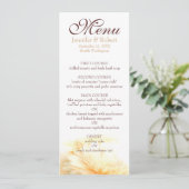 Golden Wedding Menu Kaart (Staand voorkant)