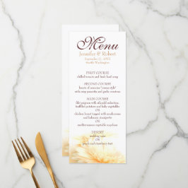 Golden Wedding Menu Kaart