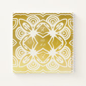 Golden Wedding Personalized Art Deco Guestbook Notitieboek (Achterkant)