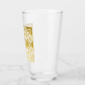 Golden Wedding Personalized Art Deco Ornamental Glas (Links)