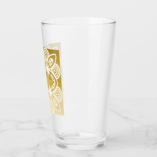 Golden Wedding Personalized Art Deco Ornamental Glas (Links)