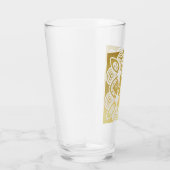 Golden Wedding Personalized Art Deco Ornamental Glas (Rechts)