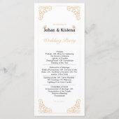 Golden Wedding-programma Programmakaart (Voorkant)