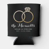 Golden Wedding Rings Favor Koelbox Blikjeskoeler (Voorkant)