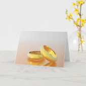 Golden Wedding Rings Kaart (Gele Bloem)