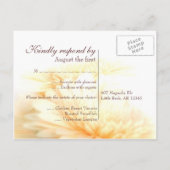 Golden Wedding RSVP-Briefkaart Uitnodiging Briefkaart (Achterkant)