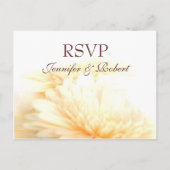 Golden Wedding RSVP-Briefkaart Uitnodiging Briefkaart (Voorkant)