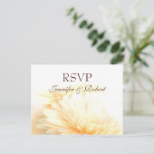 Golden Wedding RSVP-Briefkaart Uitnodiging Briefkaart (Staand voorkant)