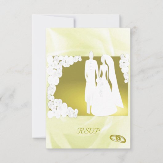 Golden Wedding RSVP Kaartje (Voorkant)