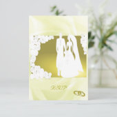 Golden Wedding RSVP Kaartje (Staand voorkant)