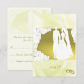 Golden Wedding RSVP Kaartje (Voorkant / Achterkant)