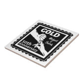 Golden wedding verjaarary holding hands 50th tegeltje (Zijkant)