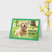 GOLDEN WENST EEN "ZEER GELUKKIGE VERJAARDAG" KAART (Gele Bloem)