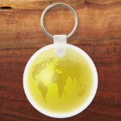 Golden Wereldbol Sleutelhanger (Voorkant)