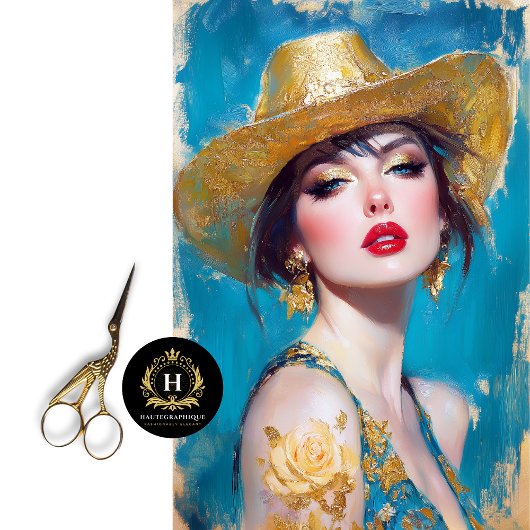 Golden Western Glam Decoupage Tissuepapier