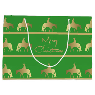 Golden Western Pleasure Green Kerstmis Large Cadeautasje