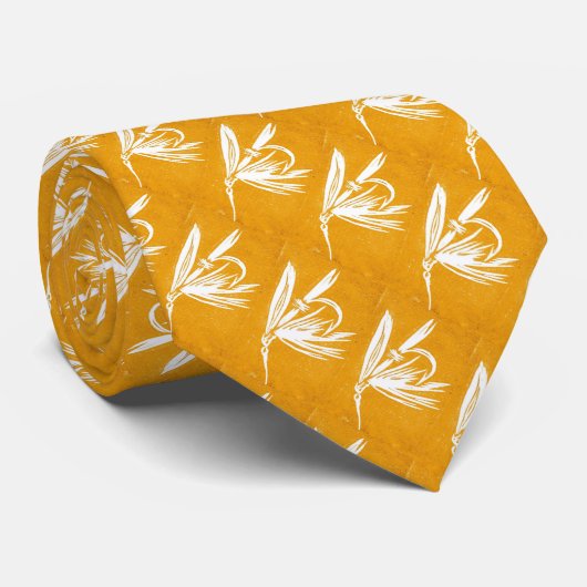 "Golden Wet Fly"-forel Stropdas (Opgerold)