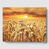 Golden Wheat Field op Sunset Gastenboek (Achterkant)