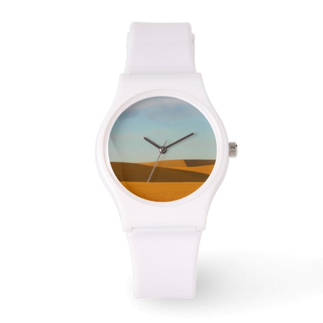 Golden Wheat Fields in Palouse Horloge (Voorkant)