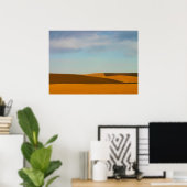 Golden Wheat Fields in Palouse Poster (Thuiskantoor)