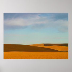 Golden Wheat Fields in Palouse Poster