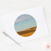 Golden Wheat Fields in Palouse Ronde Sticker (Envelop)