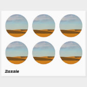 Golden Wheat Fields in Palouse Ronde Sticker (Vel)