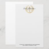 Golden Wheat Scale Briefpapier (Voorkant / Achterkant)