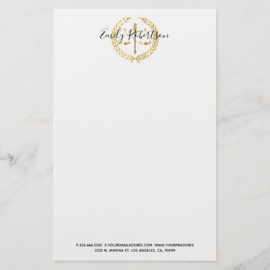 Golden Wheat Scale Briefpapier (Voorkant)