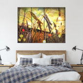 Golden Wheat Sparkle Canvas Afdruk (Insitu (Slaapkamer))