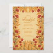 Golden Wheat Thanksgiving Kaart (Voorkant)