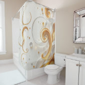 Golden Whirl Douchegordijn (In situ)
