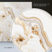 Golden Whirl Faux Marmer Dynamisch Fluid Patroon Tegeltje