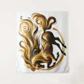 Golden Whirlwind - Regal Horse in Motion Wandkleed (Voorkant)