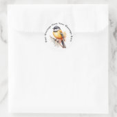 Golden Whistler Ronde Sticker (Tas)