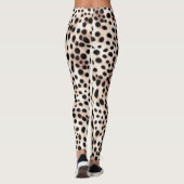 Golden White Dalmation Spots: Dierenveer Leggings (Achterkant)