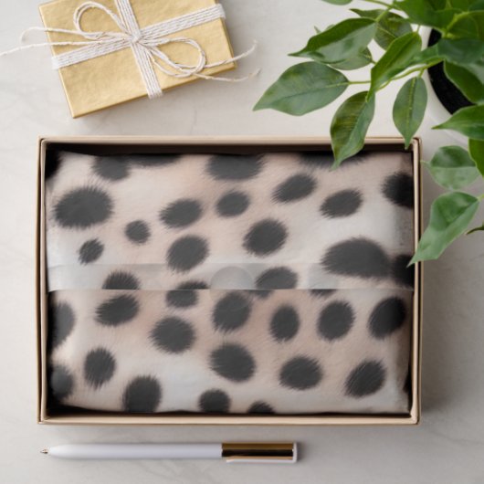 Golden White Dalmation Spots: Dierenveer Tissuepapier (Geschenk)