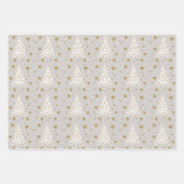 Golden White Elegant Simple Illustrated Christmas Inpakpapier Vel (Voorkant 3)