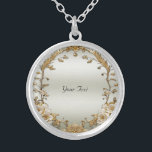 Golden  White Flowers Ketting<br><div class="desc">Mooie gouden  witte bloemen Ketting</div>