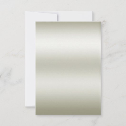 Golden  White Flowers RSVP-kaart RSVP Kaartje (Achterkant)