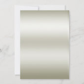 Golden  White Flowers Vrijgezellenfeest Kaart (Achterkant)