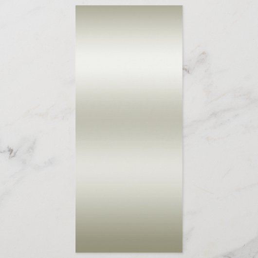 Golden  White Flowers Wedding Menu (Achterkant)