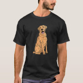 Golden White Yellow Labrador Retriever Lab Dog Lif T-shirt (Voorkant)