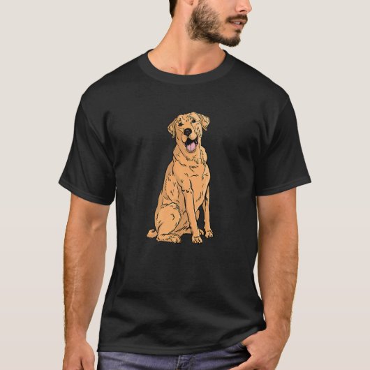 Golden White Yellow Labrador Retriever Lab Dog Lif T-shirt (Voorkant)